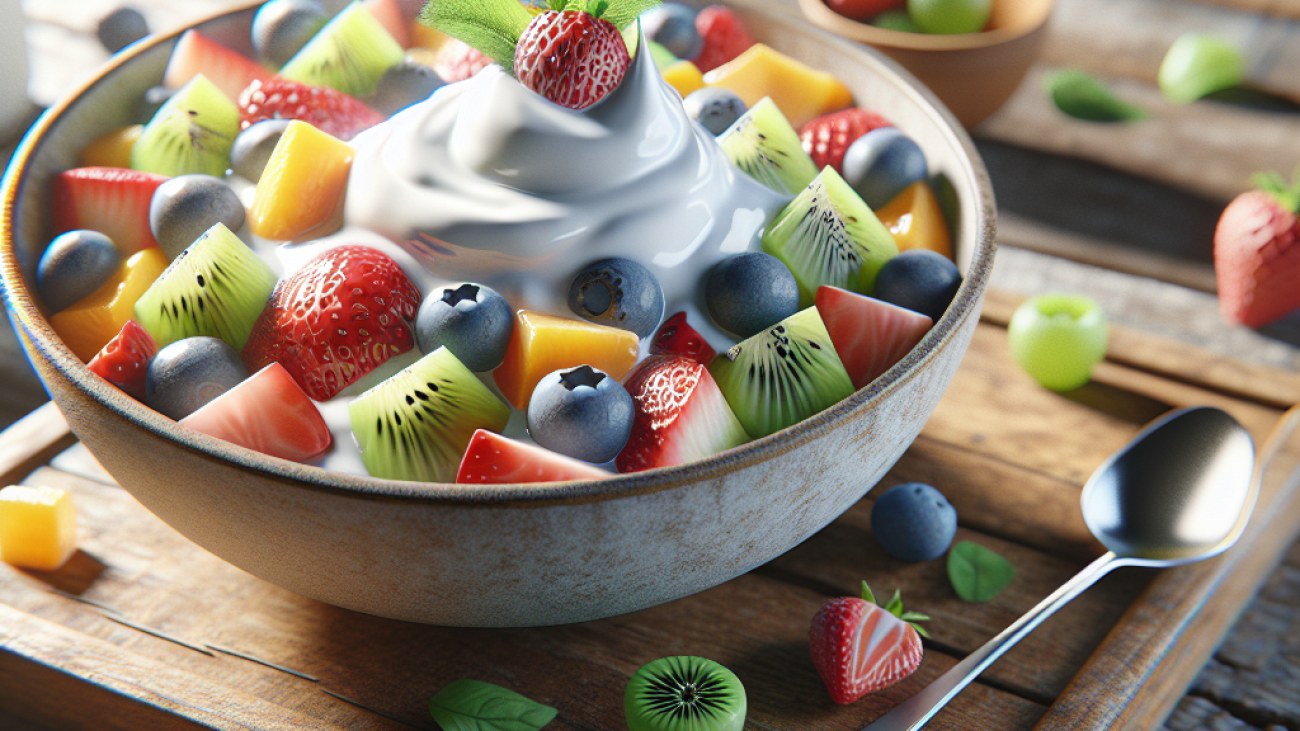 Salada de Frutas com Iogurte-Brunch