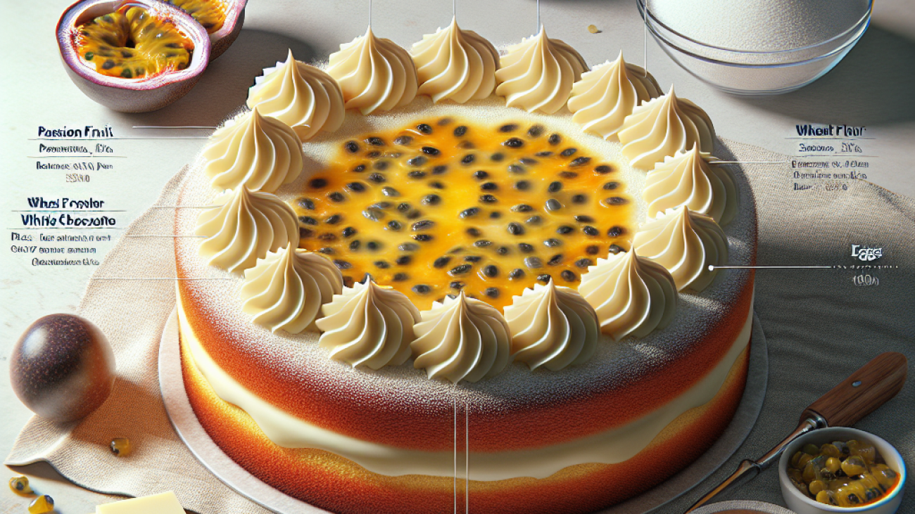 receita-de-Bolo de Maracujá com Cobertura de Chocolate Branco-Bolos diferentes