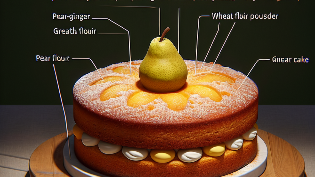 receita-de-Bolo de Pera com Gengibre-Bolos diferentes