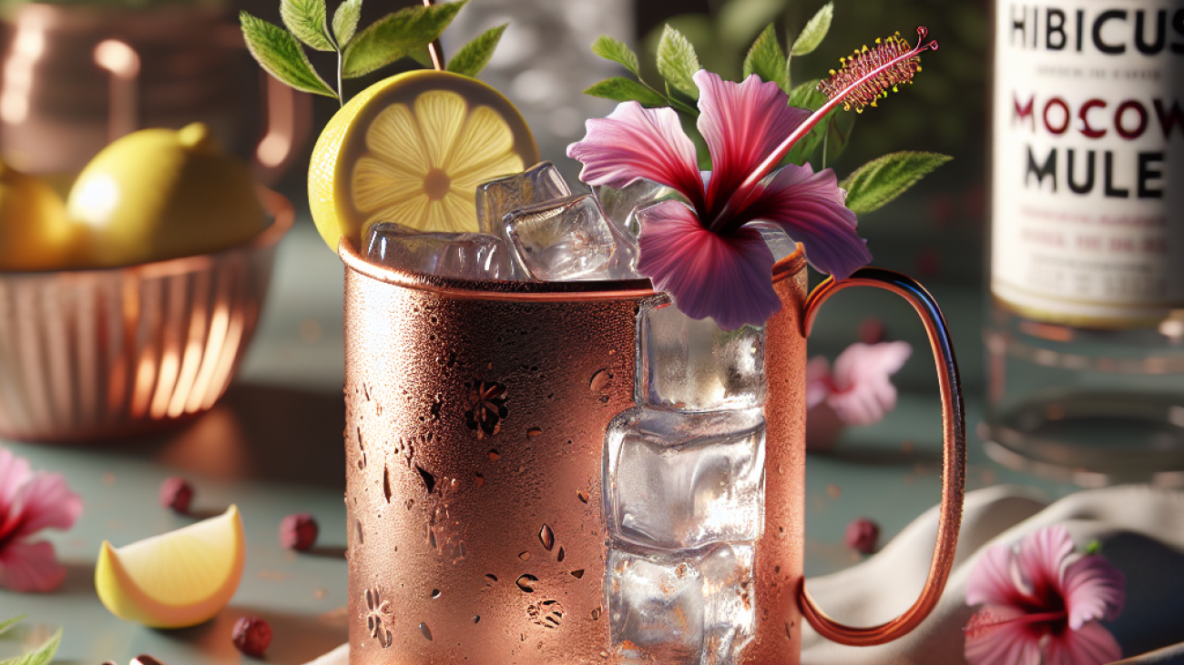 receita-de-Moscow Mule de Hibisco-Coquetéis e Drinks