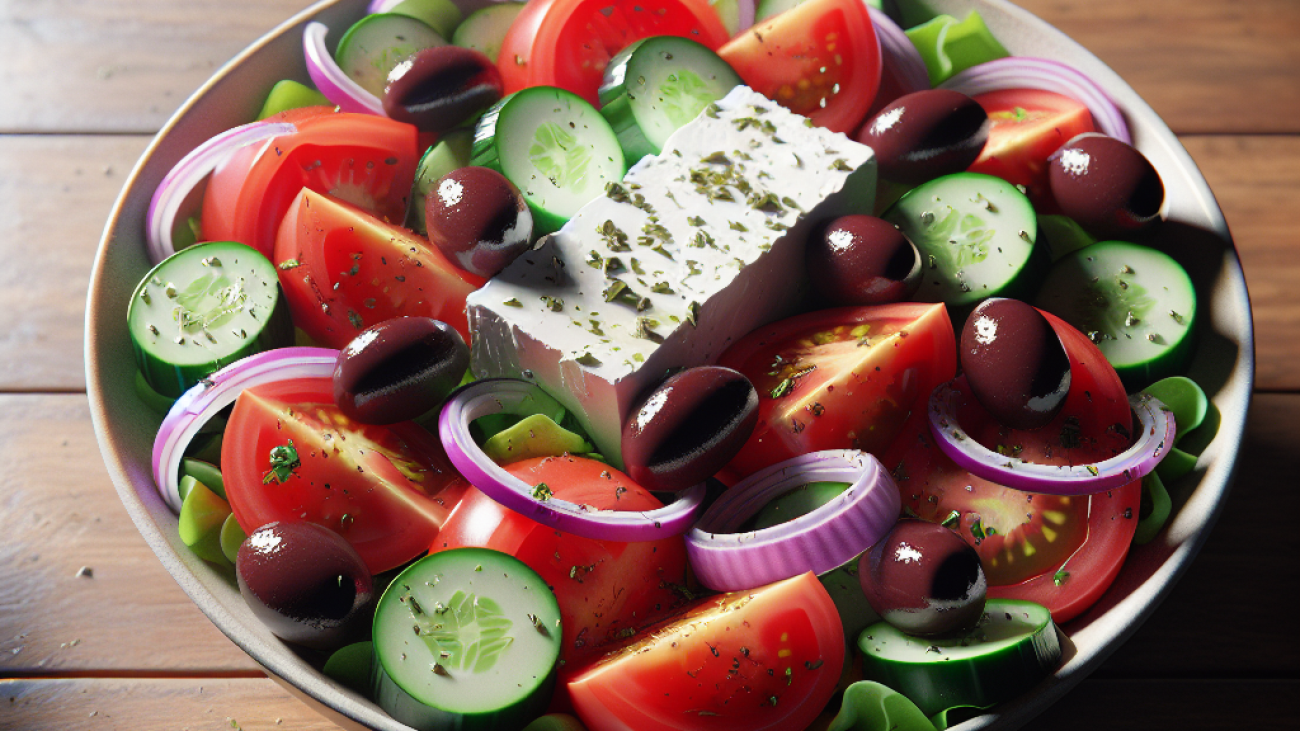 receita-de-Salada Grega-Dieta Mediterrânea