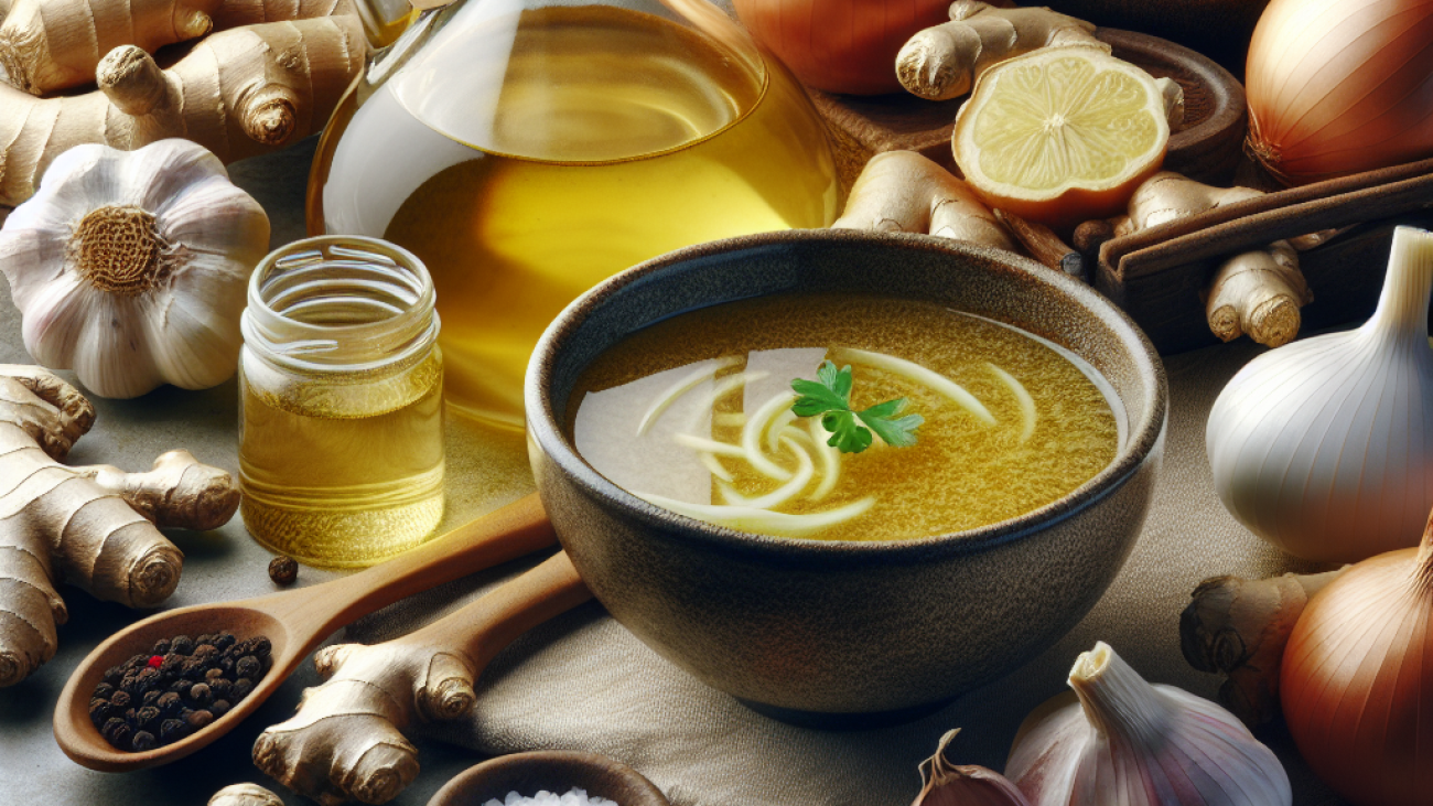 receita-de-Sopa de Alho e Gengibre-Sopas para Resfriado