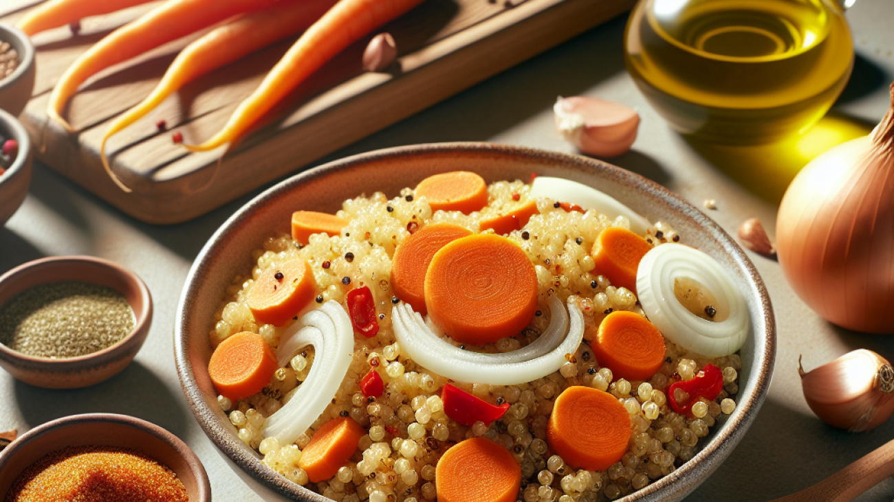 receita-de-Farofa de Quinoa com Cenoura-Acompanhamentos